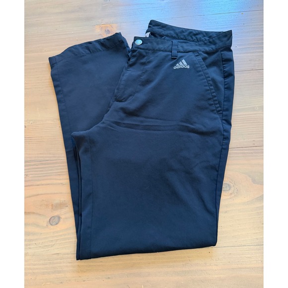 adidas Other - A1 Adidas Mens Golf Pants Black Flat Front Performance Trousers 32x30